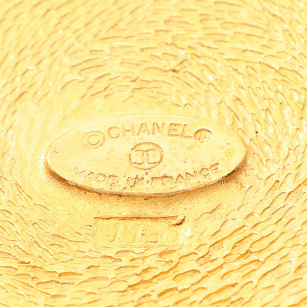 CHANEL Cambon · Circle Brooch · Gold Plated
