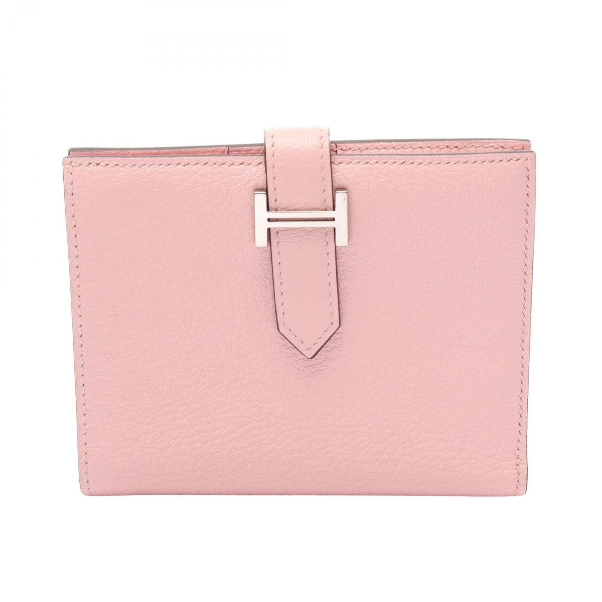 Hermès Bearn Compact · Chèvre · Rose Sakura