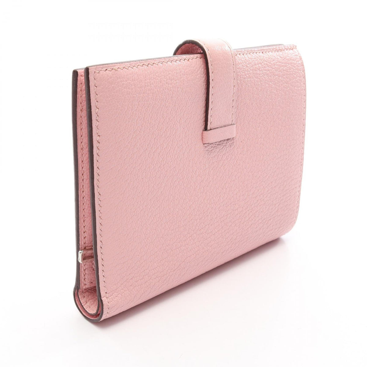 Hermès Bearn Compact · Chèvre · Rose Sakura