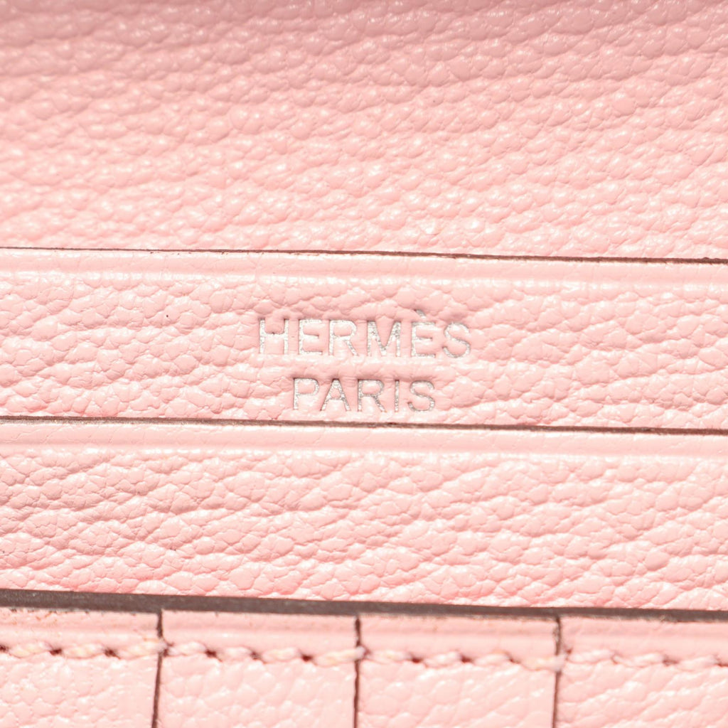 Hermès Bearn Compact · Chèvre · Rose Sakura