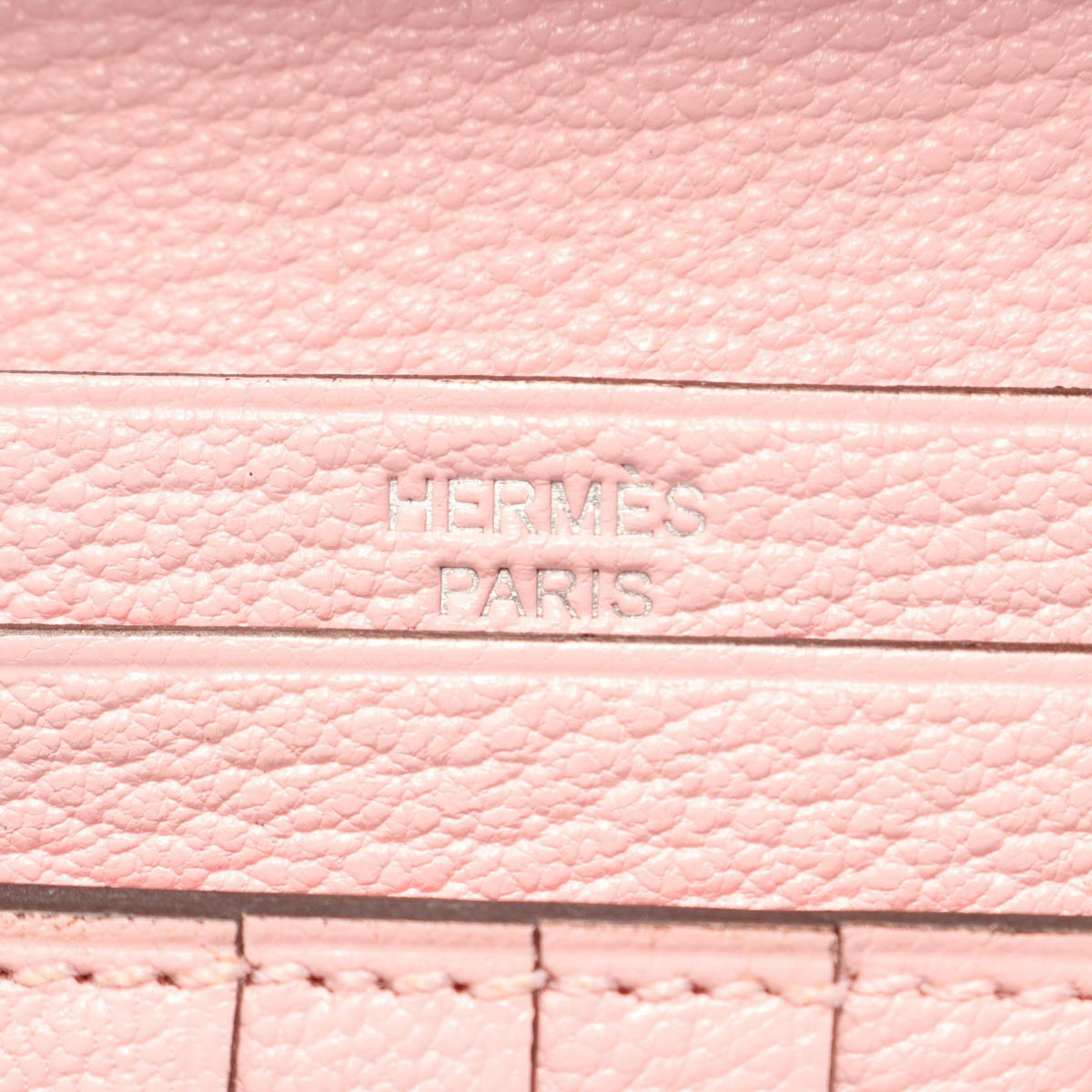 Hermès Bearn Compact · Chèvre · Rose Sakura