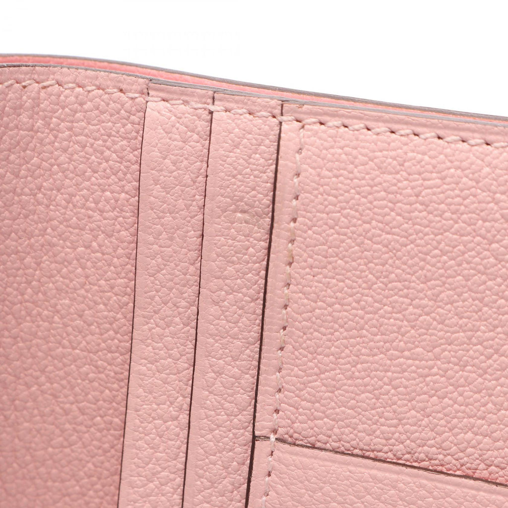 Hermès Bearn Compact · Chèvre · Rose Sakura