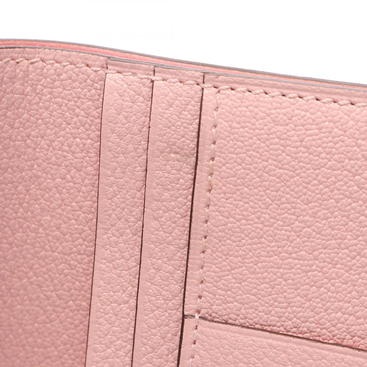 Hermès Bearn Compact · Chèvre · Rose Sakura