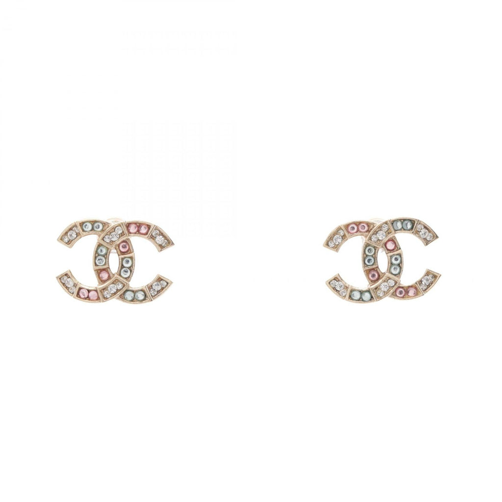 CHANEL COCO Mark · Rhinestone Earrings