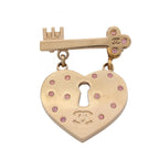 Chanel Heart Rock Brooch · Rhinestone