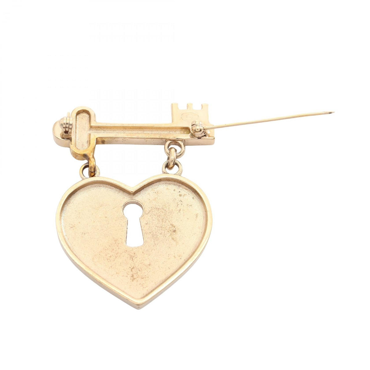 Chanel Heart Rock Brooch · Rhinestone