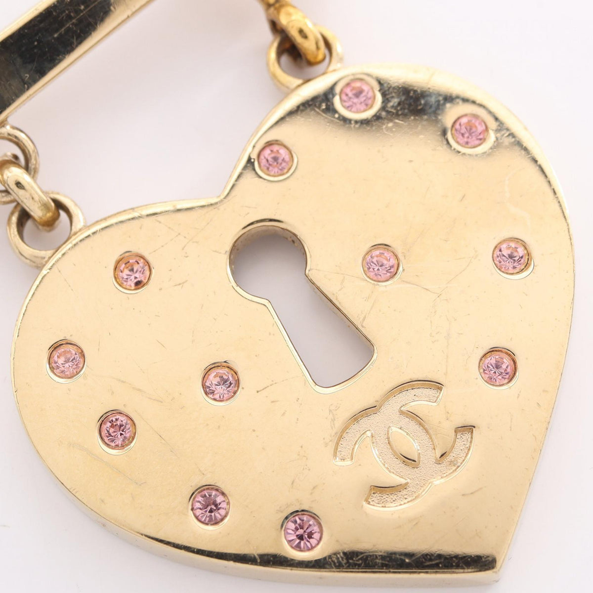 Chanel Heart Rock Brooch · Rhinestone
