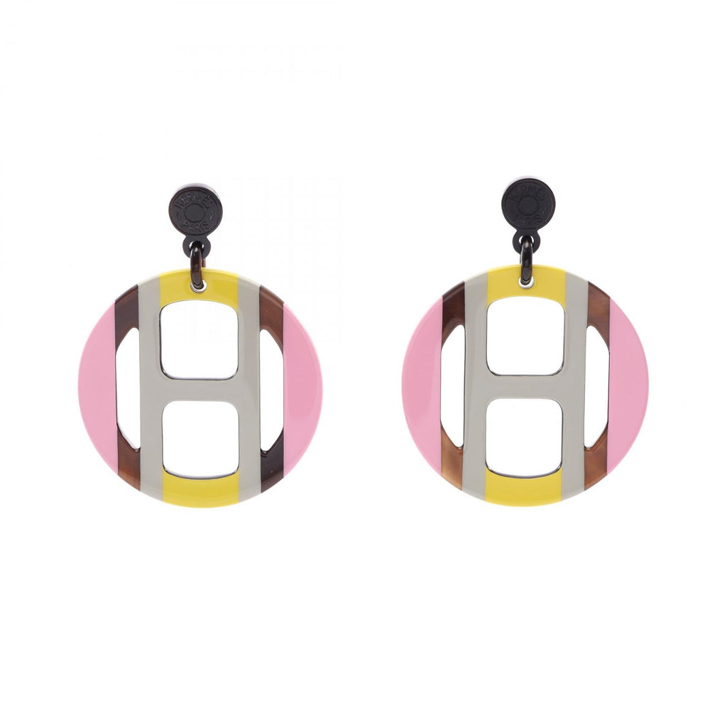 Hermès H Equip · Buffalo Horn Earrings