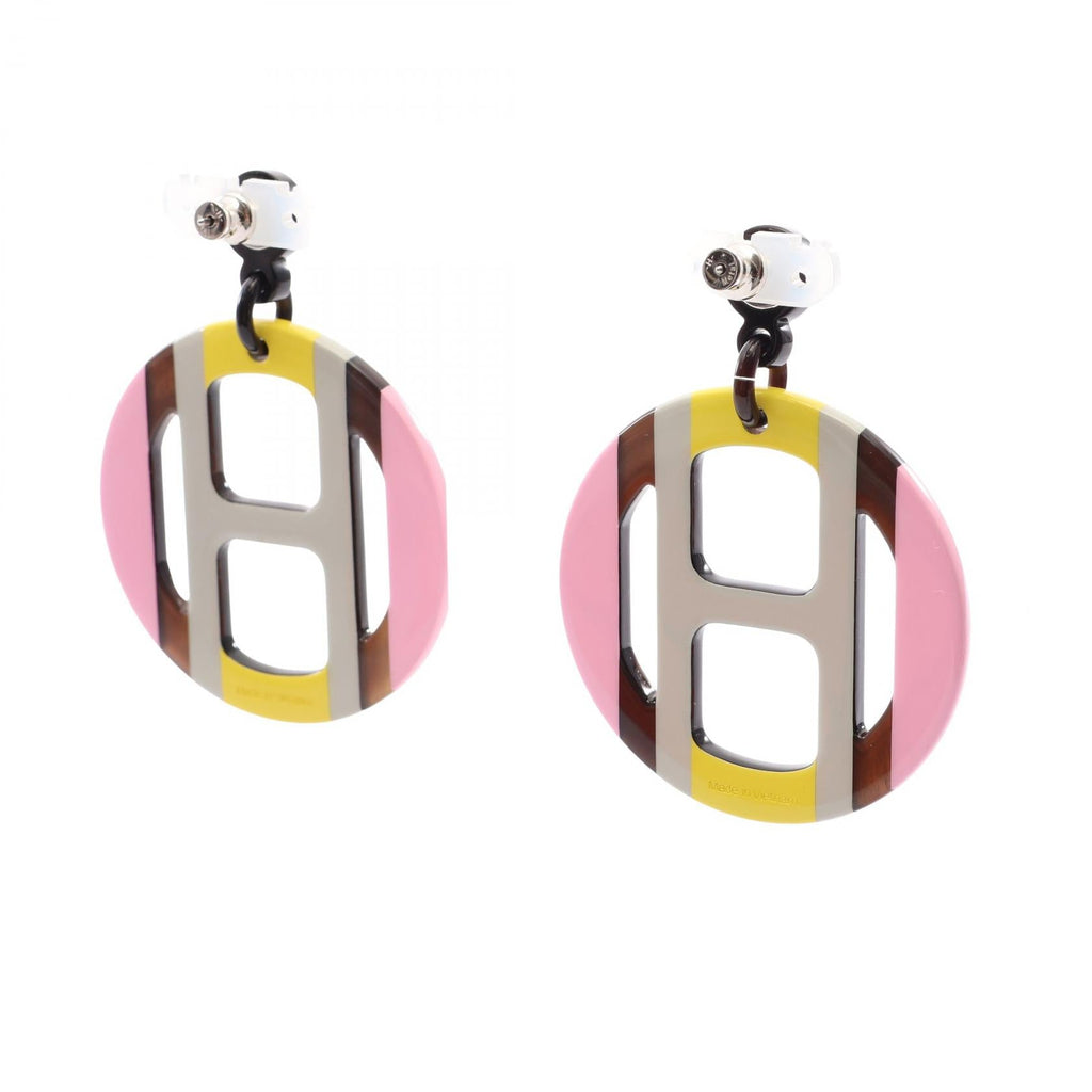 Hermès H Equip · Buffalo Horn Earrings