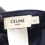 Celine Logo Embroidery Baseball Cap · Cotton