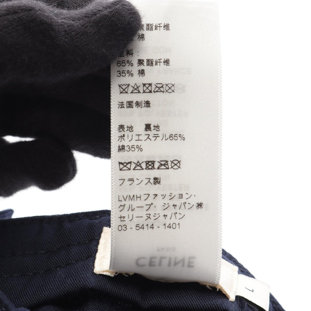 Celine Logo Embroidery Baseball Cap · Cotton