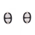 Hermès Mini Maillon Earrings · Steel