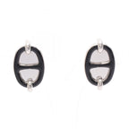 Hermès Mini Maillon Earrings · Steel