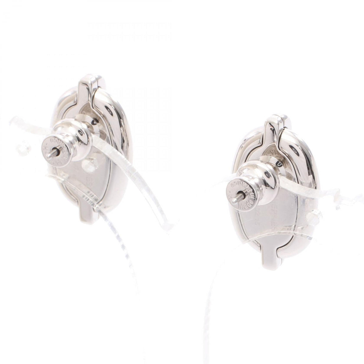 Hermès Mini Maillon Earrings · Steel