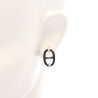 Hermès Mini Maillon Earrings · Steel