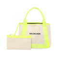 Balenciaga Navy Cabas S · Canvas Leather