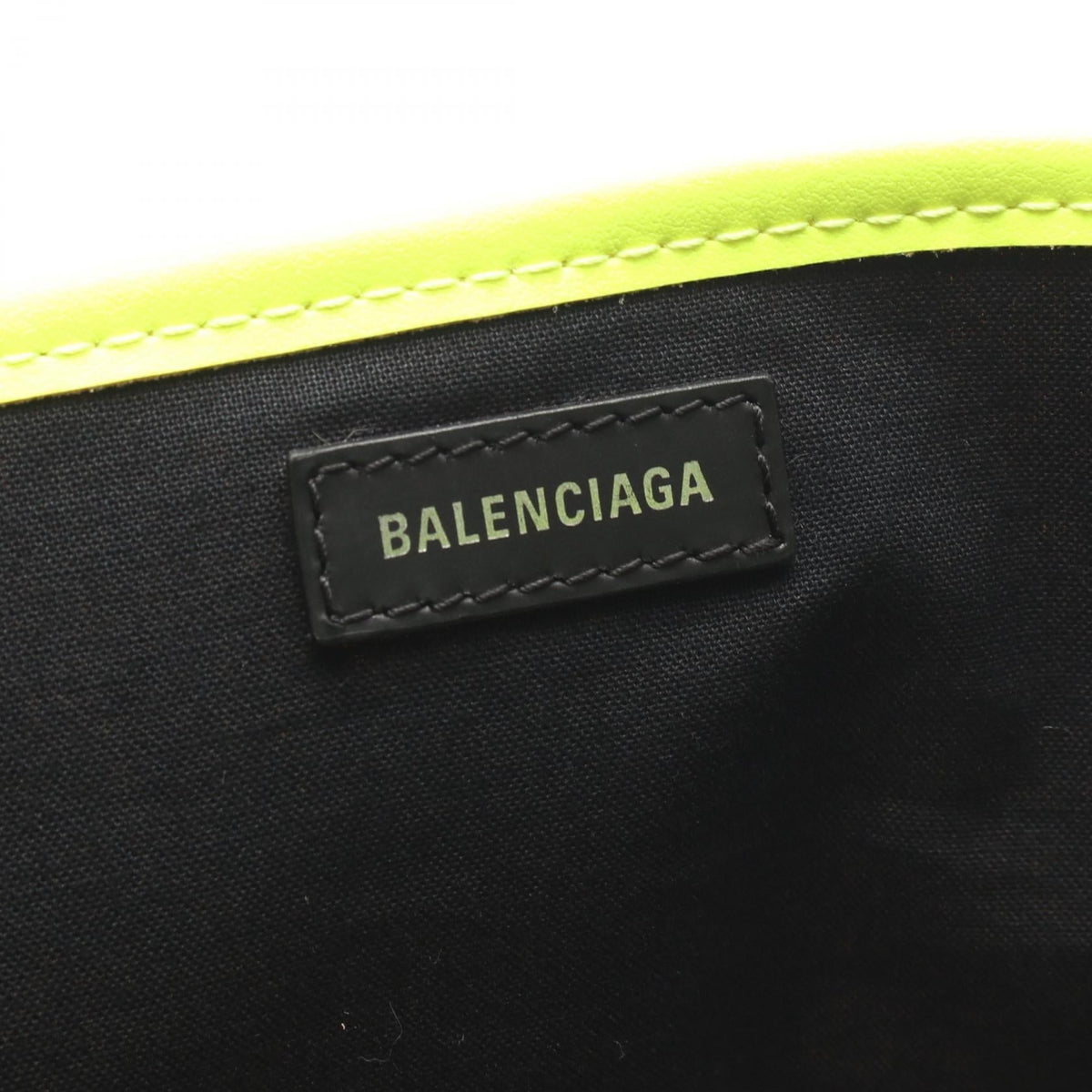Balenciaga Navy Cabas S · Canvas Leather
