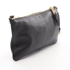 PRADA Triangular Plate Shoulder Bag · Leather