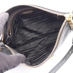 PRADA Triangular Plate Shoulder Bag · Leather