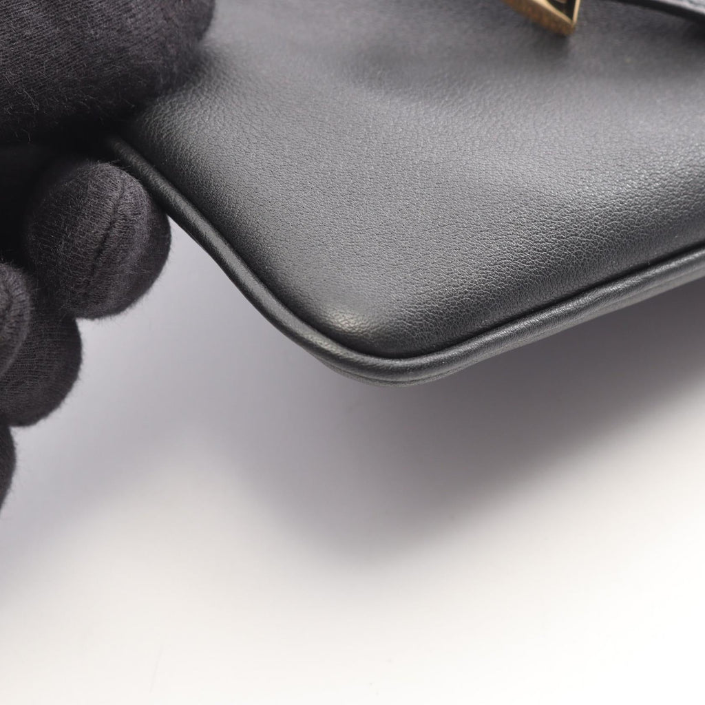 PRADA Triangular Plate Shoulder Bag · Leather