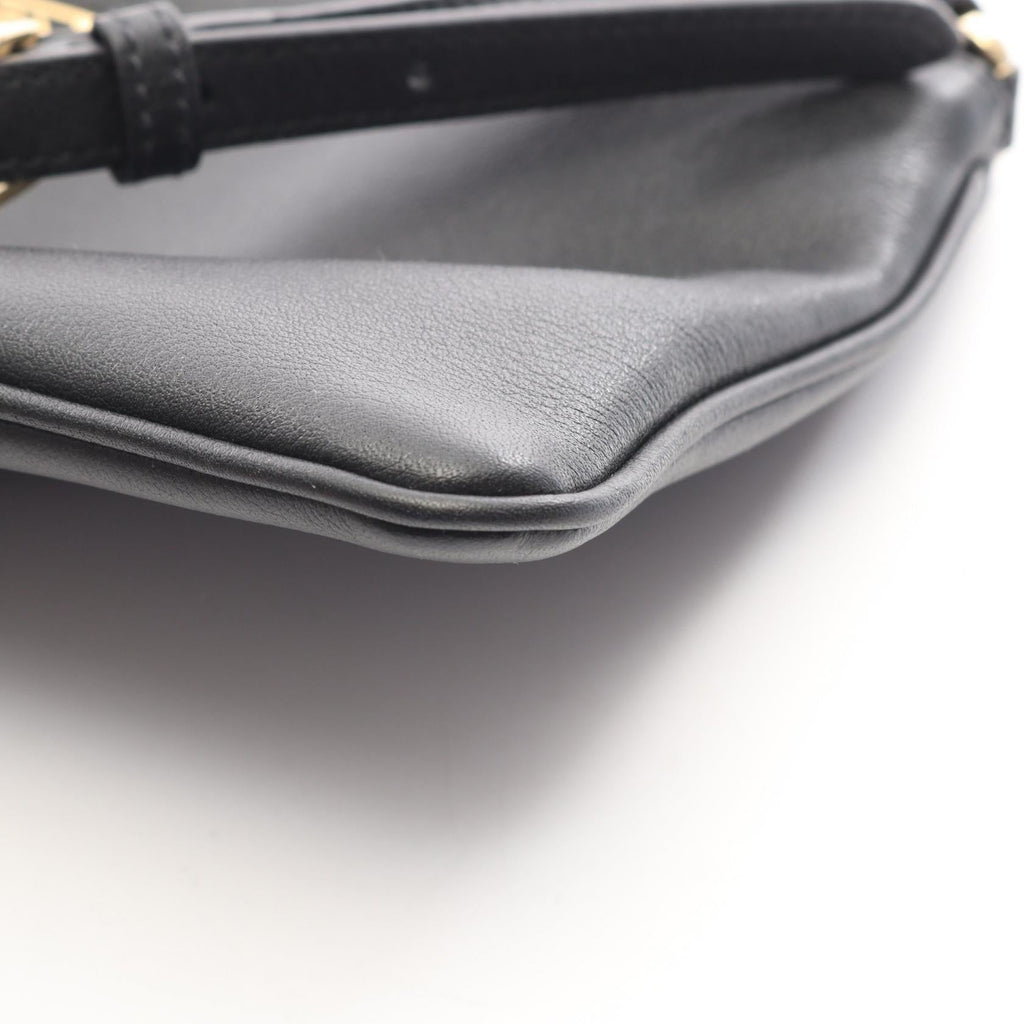 PRADA Triangular Plate Shoulder Bag · Leather
