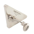 Prada Triangle Logo · Sterling Silver Earring
