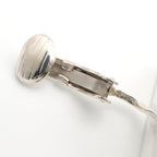 Prada Triangle Logo · Sterling Silver Earring