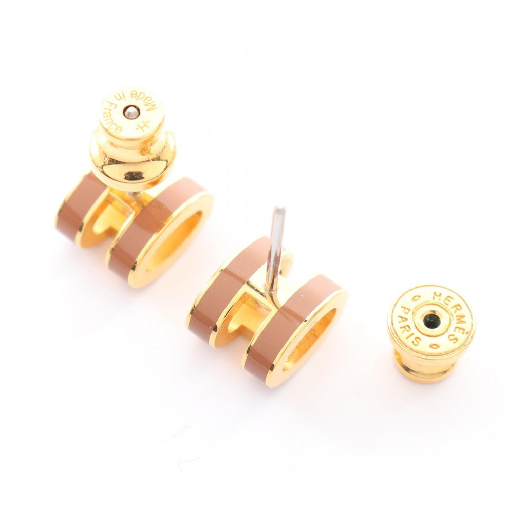 Hermès Mini Pop H · Gold Plated Earrings