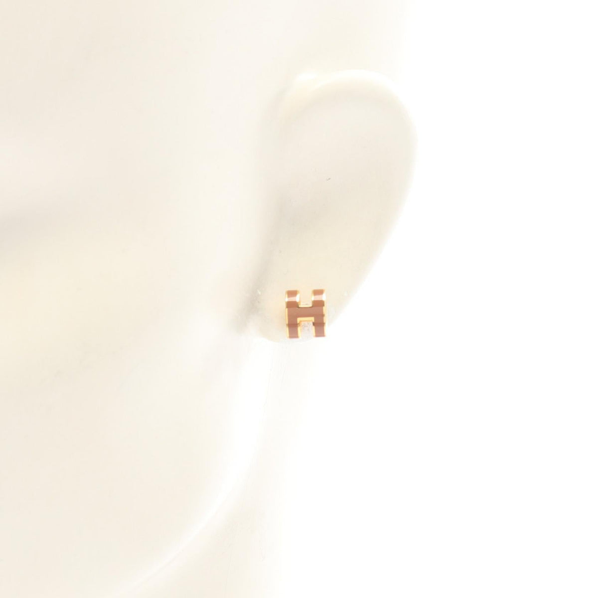 Hermès Mini Pop H · Gold Plated Earrings