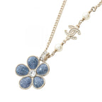 Chanel Denim Flower · Pearl & Rhinestone