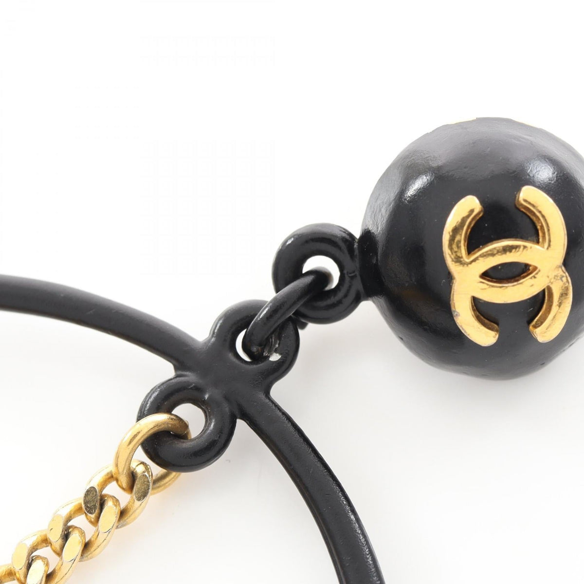 Chanel Perfume Bottle · Hoop Earrings