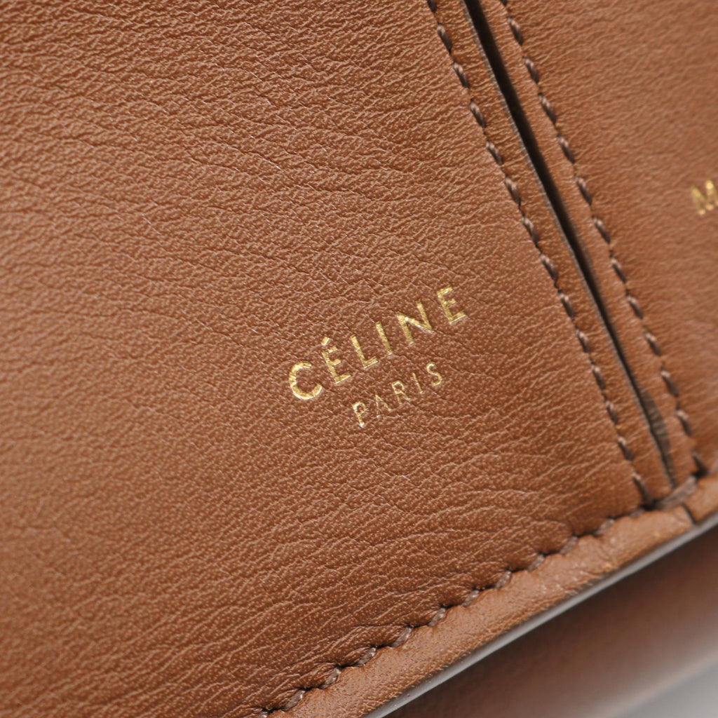 CELINE Tri-Fold Medium Tote · Leather