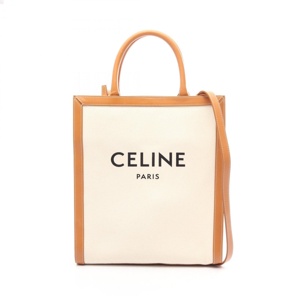 Celine Vertical Cabas · Canvas & Leather