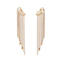 Dior · Pearl Chain Earrings · Gold Plated
