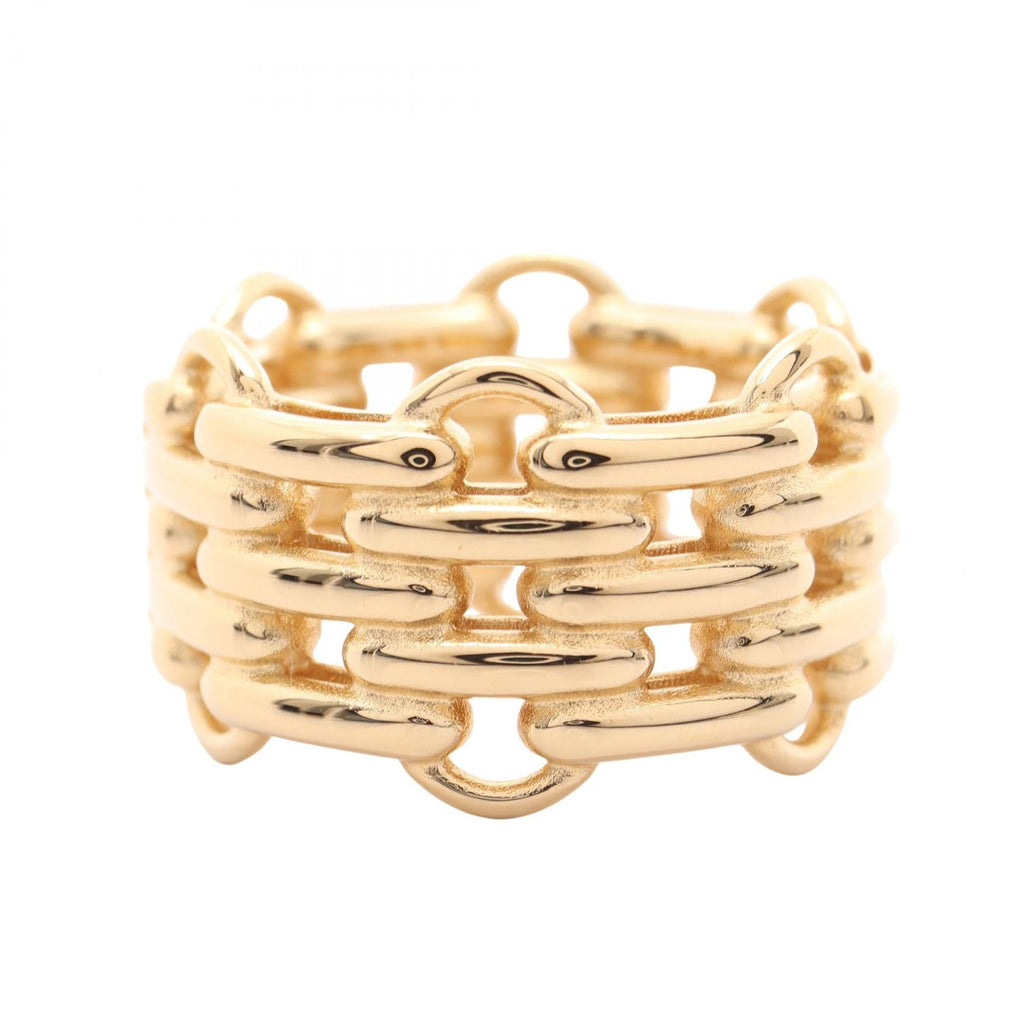 Chanel Chain Motif Ring · Gold Plated