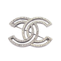 Chanel CC Logo · Crystal Brooch