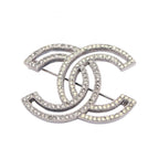 Chanel CC Logo · Crystal Brooch