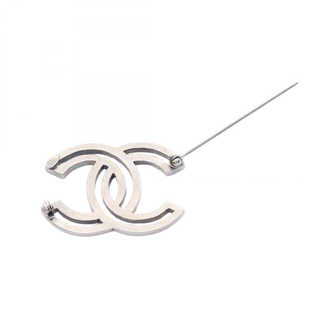 Chanel CC Logo · Crystal Brooch