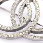 Chanel CC Logo · Crystal Brooch