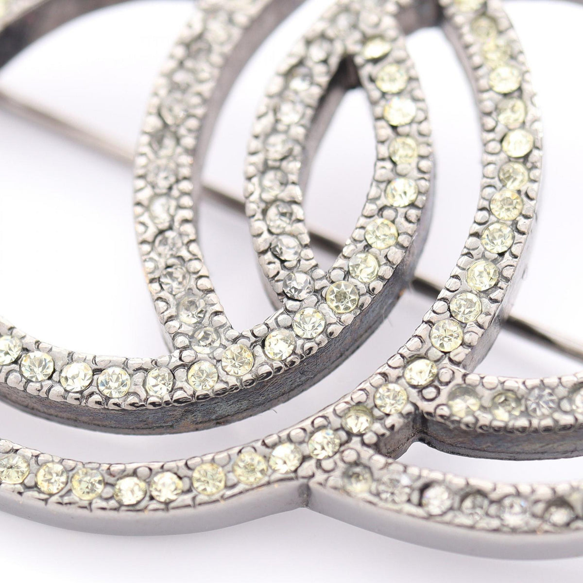 Chanel CC Logo · Crystal Brooch