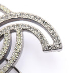 Chanel CC Logo · Crystal Brooch