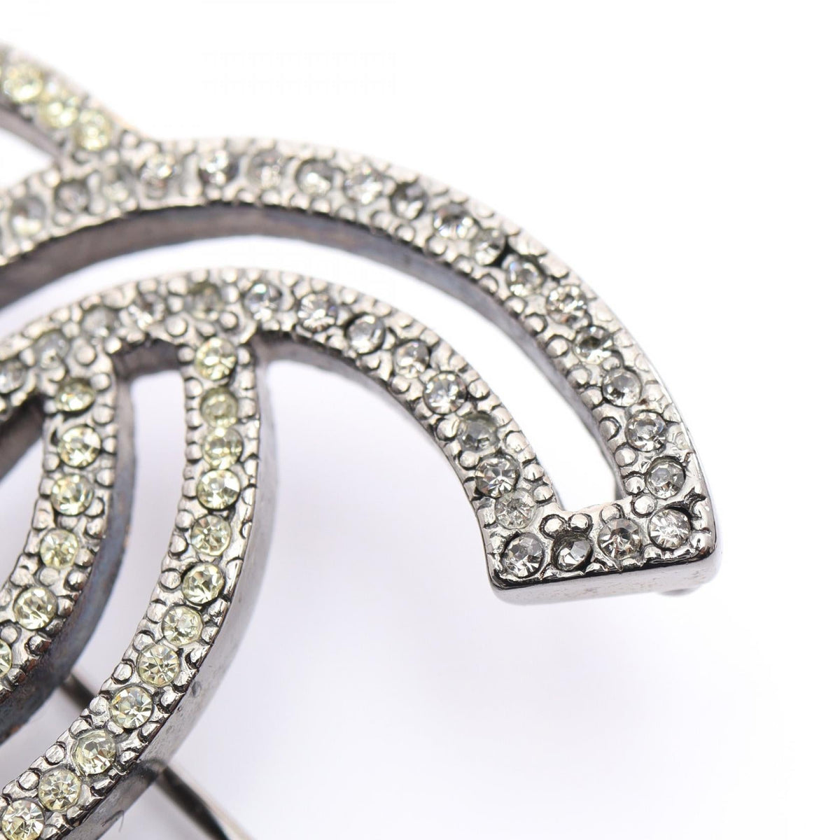 Chanel CC Logo · Crystal Brooch