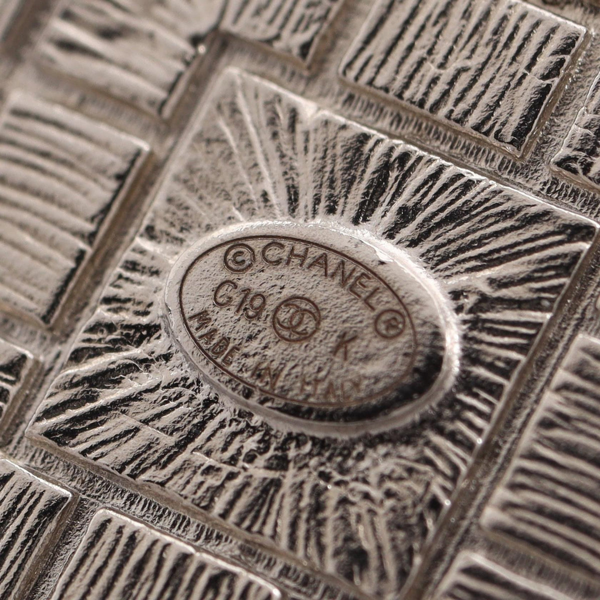 Chanel · Crystal Square Brooch