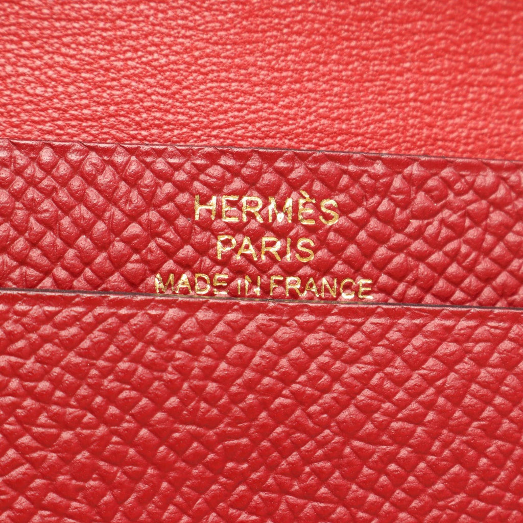 Hermès Bearn Mini · Epsom · Rouge Grenat