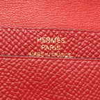 Hermès Bearn Mini · Epsom · Rouge Grenat