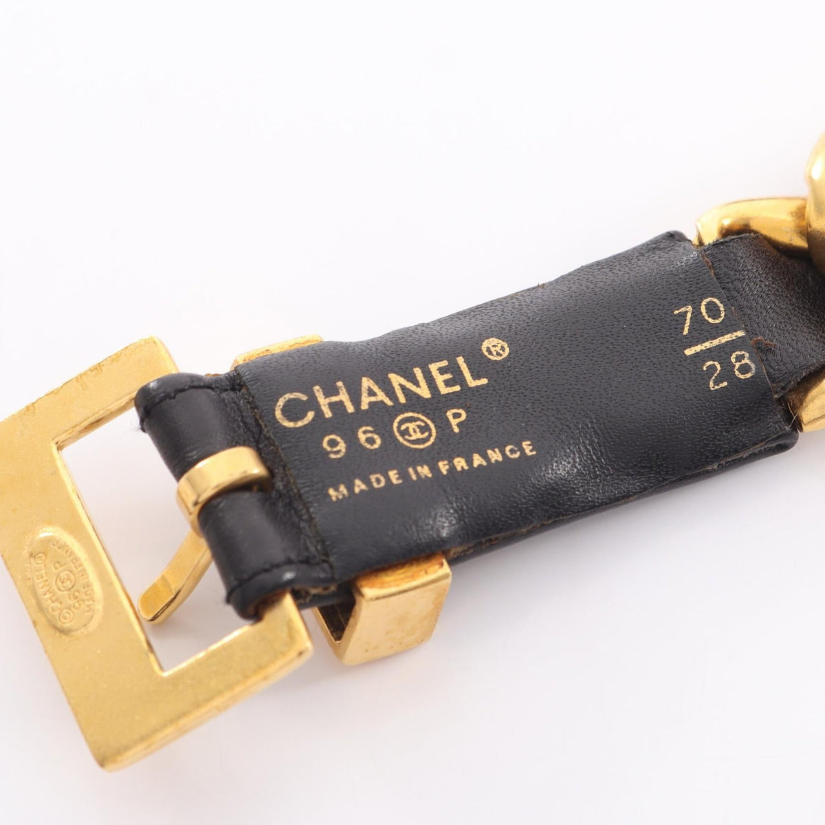 Chanel Coco Logo Chain Belt · Leather