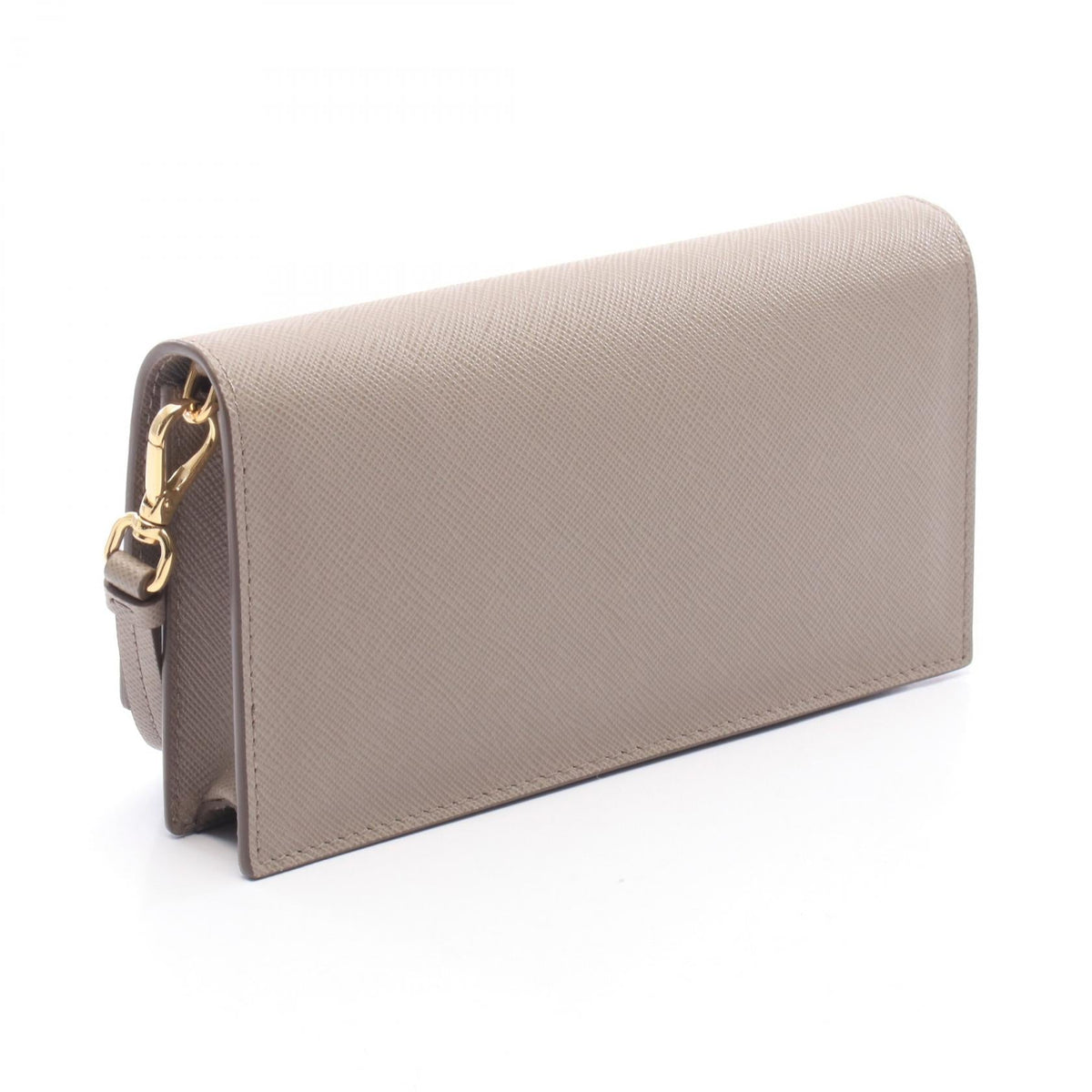 PRADA Saffiano · Triangle Logo Shoulder Bag