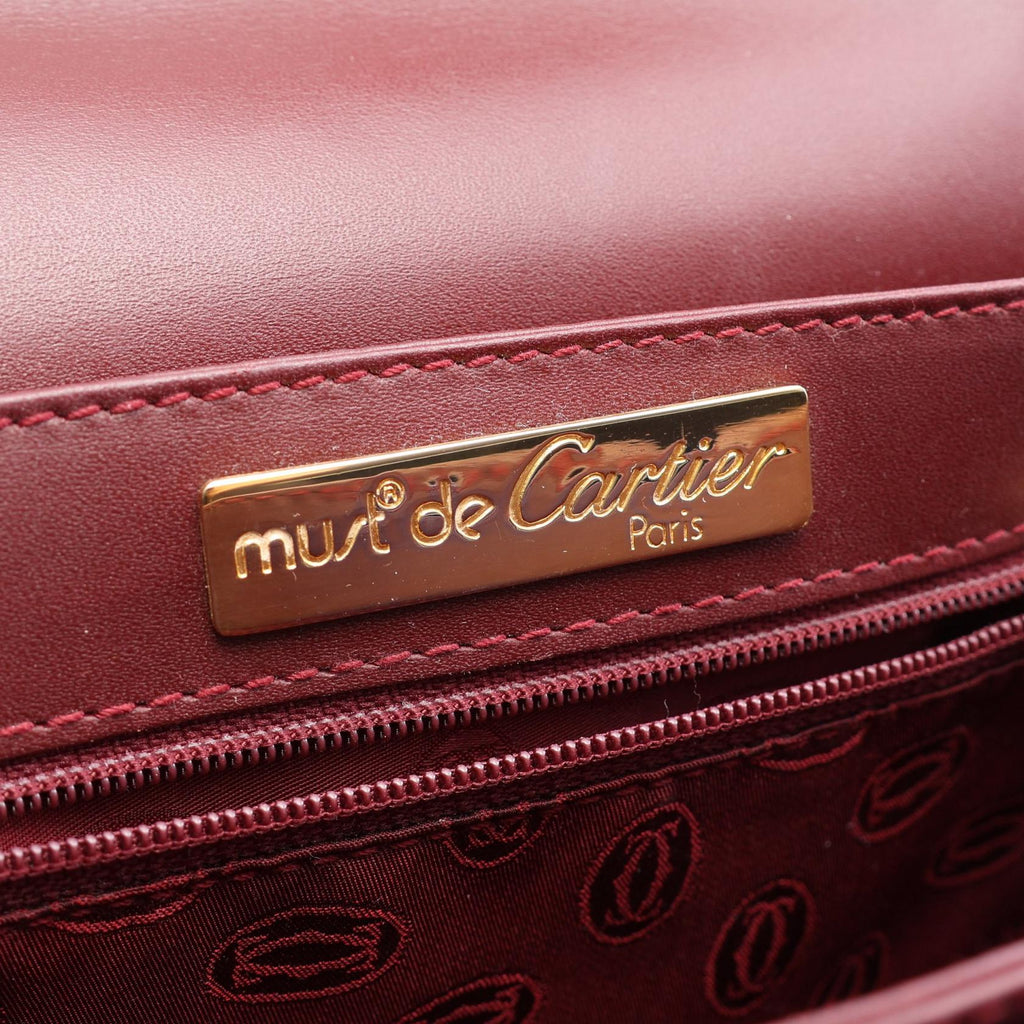 Cartier Must Line · Bordeaux Leather