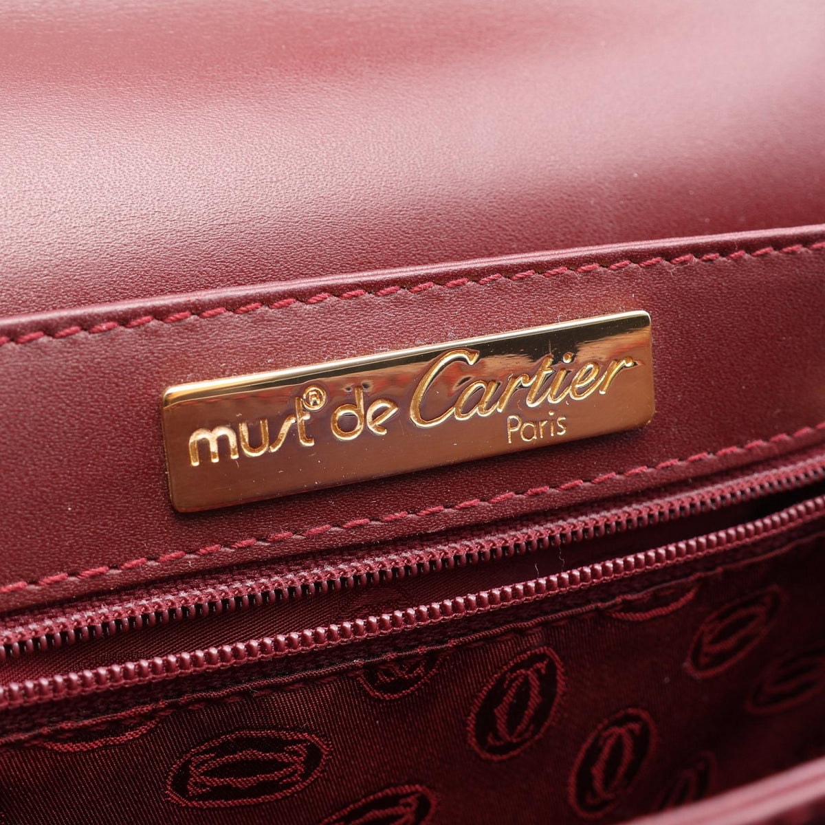 Cartier Must Line · Bordeaux Leather