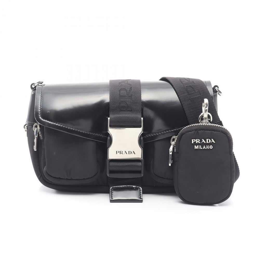 PRADA · Nylon Leather Shoulder Bag